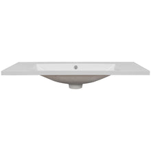 Load image into Gallery viewer, 36" Single Bathroom Vanity Top with White Basin, 3-Faucet Holes, Ceramic
