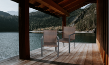 Load image into Gallery viewer, Dark Brown Patio Outdoor Furniture Conversation Sets With Porch Chairs Set Of 2 Chairs?áWicker Bistro Set