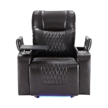 Load image into Gallery viewer, Orisfur.  Power Motion Recliner with USB Charging Port and Hidden Arm Storage 2 Convenient Cup Holders design and 360° Swivel Tray Table
