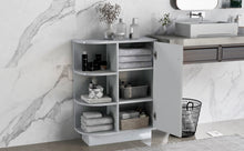 Load image into Gallery viewer, Open Style Shelf Cabinet with Adjustable Plates Ample Storage Space Easy to Assemble, Gray
