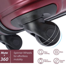 Load image into Gallery viewer, Hardshell Luggage Sets 3 Pcs Spinner Suitcase with TSA Lock Lightweight 20&#39;&#39;24&#39;&#39;28&#39;&#39;

