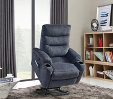 Load image into Gallery viewer, Liyasi Electric Power Lift Recliner Chair  with Massage and Heat for Elderly, 3 Positions, 2 Side Pockets, Cup Holders, USB Charge Ports, High-end  Quality Cloth Power Reclining Chair For Living Room.
