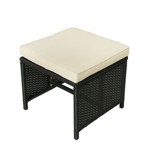 TOPMAX 5-Piece Rattan Outdoor Patio Furniture Set