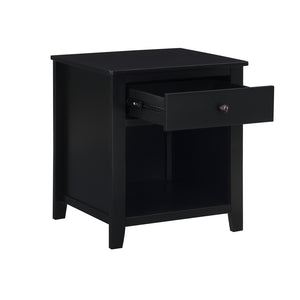U_Style 1 Drawer Nightstand Solid Wood, Traditional Design