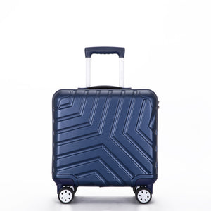 Pure PC 16" Hard Case Luggage Computer Case With Universal Silent Aircraft Wheels Navy