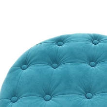 Load image into Gallery viewer, [New] 29.5&quot;Wide Classic Button Tufted Velvet Round Ottoman With Storage Living Room Footrest
