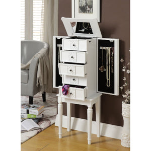 ACME Tammy Jewelry Armoire in White 97167