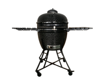Load image into Gallery viewer, TOOPO 24inch Barbecue Charcoal Grill, Ceramic Kamado Grill with Side Table, Suitable for Camping and Picnic,Black

