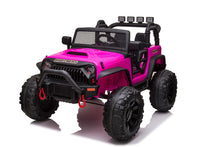 Load image into Gallery viewer, JEEP Double Drive Children Ride- on Car With 40W*2 12V9AH*1 Battery,Parent Remote Control ,Electron assisted steering wheel， Foot Pedal ，Led lights,music board with USB/bluetooth/MP3/music/ volume
