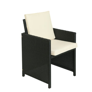 TOPMAX 5-Piece Rattan Outdoor Patio Furniture Set