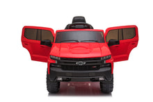 Load image into Gallery viewer, 【PATENTED PRODUCT, DEALERSHIP CERTIFICATE NEEDE】Official Licensed Chevrolet Ride-on Car,12V Battery Powered Electric 4 Wheels Kids Toys,Parent Remote Control, Foot Pedal, Music, Aux, LED Headlights

