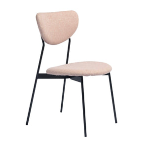 Modern Metal Dining Chair  Set Of 2 - Pink