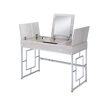 Load image into Gallery viewer, ACME Saffron Vanity Desk in Natural &amp; Chrome 90315
