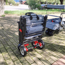 Load image into Gallery viewer, Push &amp; Pull Utility Folding Wagon with Removable Canopy
