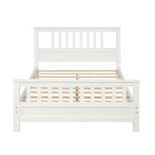 Load image into Gallery viewer, Wood Platform Bed with Headboard and Footboard, Full (White)
