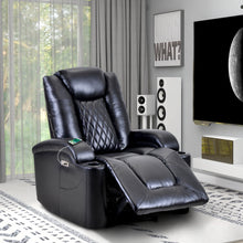 Load image into Gallery viewer, Oris Fur. Power Motion Recliner with USB Charge Port and Two Cup Holders -PU Leather Lounge chair for Living Room
