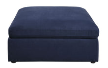 Load image into Gallery viewer, ACME Crosby Ottoman, Blue Fabric 56037
