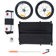 Load image into Gallery viewer, Bike Cargo Trailer, Bike Luggage Wagon Trailer with Removable Water Resistant Cover, Folding Frame Quick Release 16’’ Wheels
