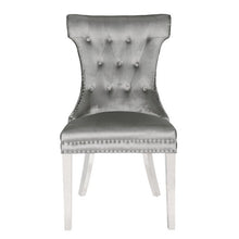 Load image into Gallery viewer, Rita Chair with stainless steel Legs Light Gray
