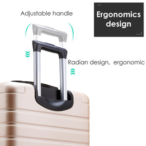 Hardshell Luggage Sets 3 Pcs Spinner Suitcase with TSA Lock Lightweight 20”24”28”