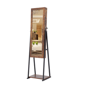 Jewelry Storage Mirror Cabinet ,For Living Room Or Bedroom, Anti-Gray MDF coating PVC, iron