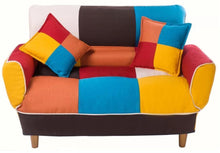 Load image into Gallery viewer, U_STYLE Small Space Colorful Sleeper Sofa, Solid Wood Legs
