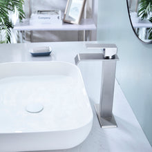 Load image into Gallery viewer, Waterfall Spout Bathroom Faucet,Single Handle Bathroom Vanity Sink Faucet
