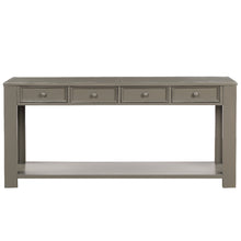 Load image into Gallery viewer, TREXM Console Table for Entryway Hallway Sofa Table with Storage Drawers and Bottom Shelf (Khaki)
