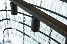Load image into Gallery viewer, 4-Light Oil Rubbed Bronze Chandelier with Crystal Accent
