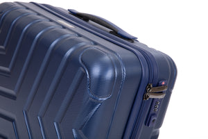 Pure PC 16" Hard Case Luggage Computer Case With Universal Silent Aircraft Wheels Navy