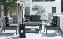 Load image into Gallery viewer, TOPMAX Outdoor 48000BTU Patio Heater Standing 87&quot; Propane Gas Garden Heater with Adjustable Table and Moving Wheels, Black Finish
