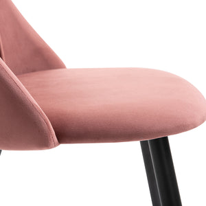Velvet Upholstered Side Chair/Dinning Chair (Set of 2)
