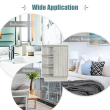 Load image into Gallery viewer, Open Style Shelf Cabinet with Adjustable Plates Ample Storage Space Easy to Assemble, Oak
