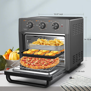 Air Fryer Toaster Oven Combo, WEESTA Convection Oven Countertop, Large Air Fryer with Accessories & E-Recipes, UL Certified (old W1002KCV18WLGRAY) （Prohibited listing on Amazon）