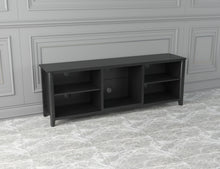 Load image into Gallery viewer, TV Stand Storage Media Console Entertainment Center,Tradition Black,wihout drawer
