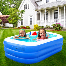 Load image into Gallery viewer, Family Inflatable Swimming Pool Three-layer Printing, Above Ground PVC Outdoor  Toy Pool for Kids, Babies, Adults, 120&#39;&#39;W*70&#39;&#39;D*22&#39;&#39;H
