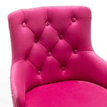 Load image into Gallery viewer, BTExpert Upholstered Dining Adjustable Seat, High Back Stool Bar Chair Pink Tufted Set of 2
