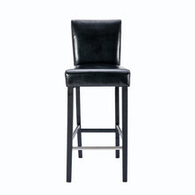 Load image into Gallery viewer, Heng Ming PULeather Upholstered Height Dining Pub Kitchen Counter Chair,Set of 2, Black
