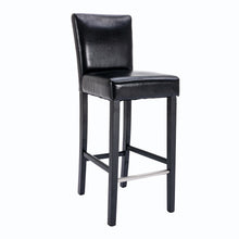 Load image into Gallery viewer, Heng Ming PULeather Upholstered Height Dining Pub Kitchen Counter Chair,Set of 2, Black

