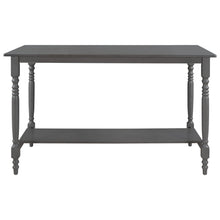 Load image into Gallery viewer, TREXM 6-Pieces Counter Height Dining Table Set Table with Shelf 4 Chairs and Bench for Dining Room (Gray)
