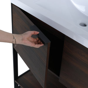 60 in. Bathroom Vanity whit Resin Basin Top