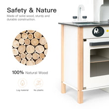 Load image into Gallery viewer, Pretend Wooden Kitchen Play set for Kids and Children, Gifts for New Year，Christmas and Birthday, White
