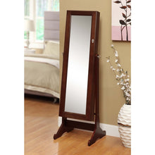 Load image into Gallery viewer, Premium Cherry Cheval Mirror Jewelry Cabinet Armoire Box Stand Organizer Case
