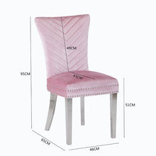 Load image into Gallery viewer, Eva chair with stainless steel legs Pink
