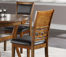 Load image into Gallery viewer, Dining Room Furniture Walnut Finish Set of 2 Side Chairs Cushion Seats Unique Back Kitchen Breakfast Chairs
