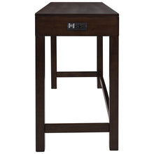 Load image into Gallery viewer, TOPMAX 4-Piece Counter Height Table Set with Socket and Leather Padded Stools, Espresso
