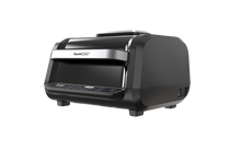 Load image into Gallery viewer, Geek Chef Airocook Smart 7-in-1 Indoor Electric Grill Air Fryer Family Large Capacity with Air Crisp Dehydrate Roast Bake Broil Pizza and Cyclonic Grilling Technology Countertop Grill Stainless Steel

