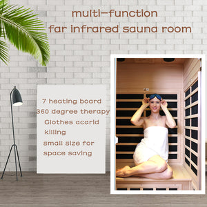 Two person far infrared sauna room