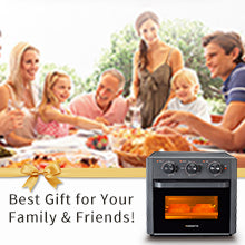Air Fryer Toaster Oven Combo, WEESTA Convection Oven Countertop, Large Air Fryer with Accessories & E-Recipes, UL Certified (old W1002KCV18WLGRAY) （Prohibited listing on Amazon）