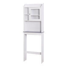 Load image into Gallery viewer, Modern Over The Toilet Space Saver Organization Wood Storage Cabinet for Home, Bathroom -White
